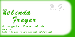 melinda freyer business card